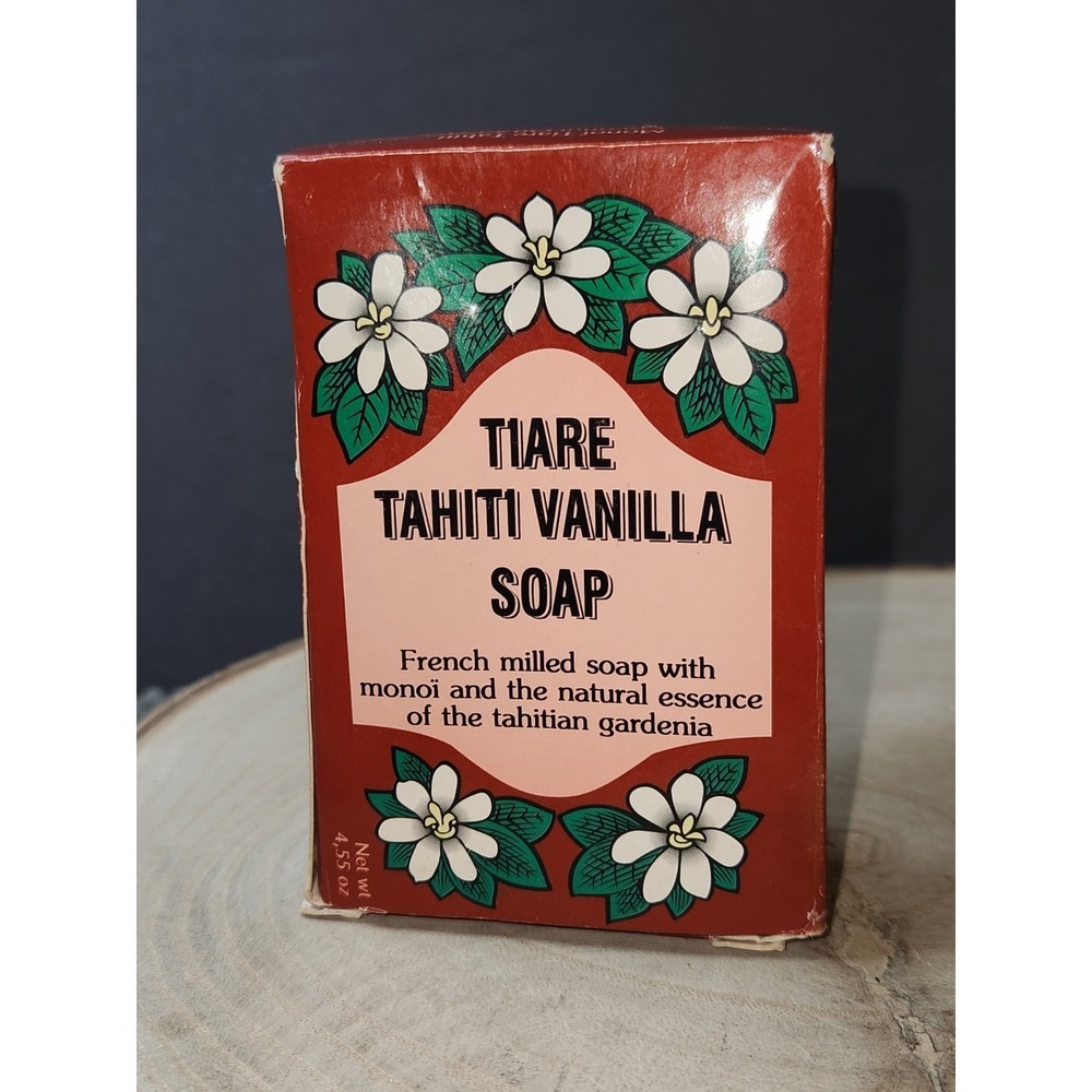 Monoi‎ Tiki Tahiti Soap Bar Vanilla Scent Coconut Oil Soap 4.55 oz~NEW